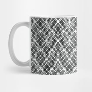 Simple Textured Hatching Seamless Pattern Design Mug